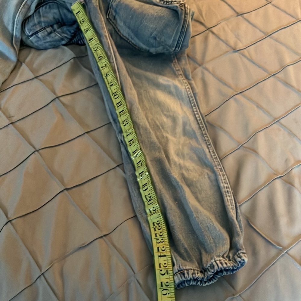 We the Free glitch drop pull on belted jogger boho faded jeans Free People - Picture 13 of 13